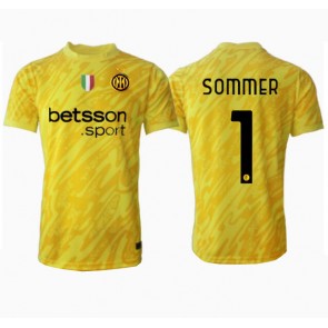 Inter Milan Yann Sommer #1 Målmand Replika Udebanetrøje 2024-25 Kortærmet